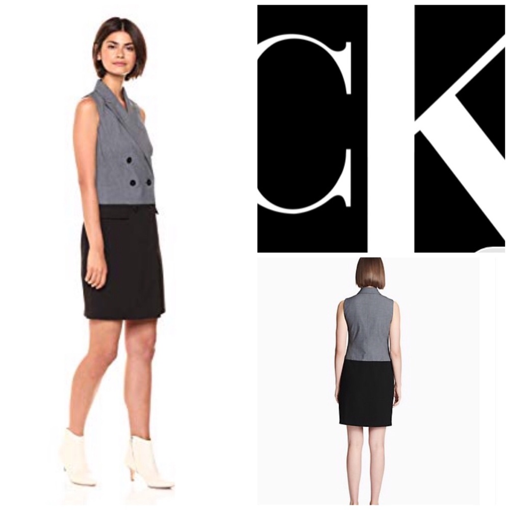 🌺Calvin Klein Sleeveless Blazer dress